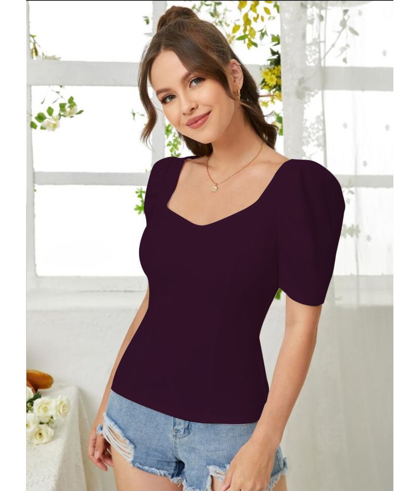     			Dream Beauty Fashion Purple Polyester Women's Regular Top ( Pack of 1 )