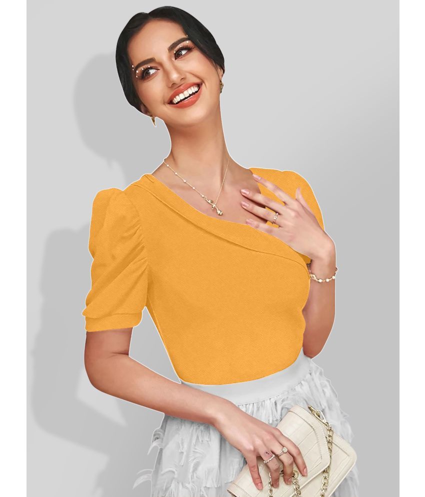     			Dream Beauty Fashion Yellow Polyester Women's Regular Top ( Pack of 1 )