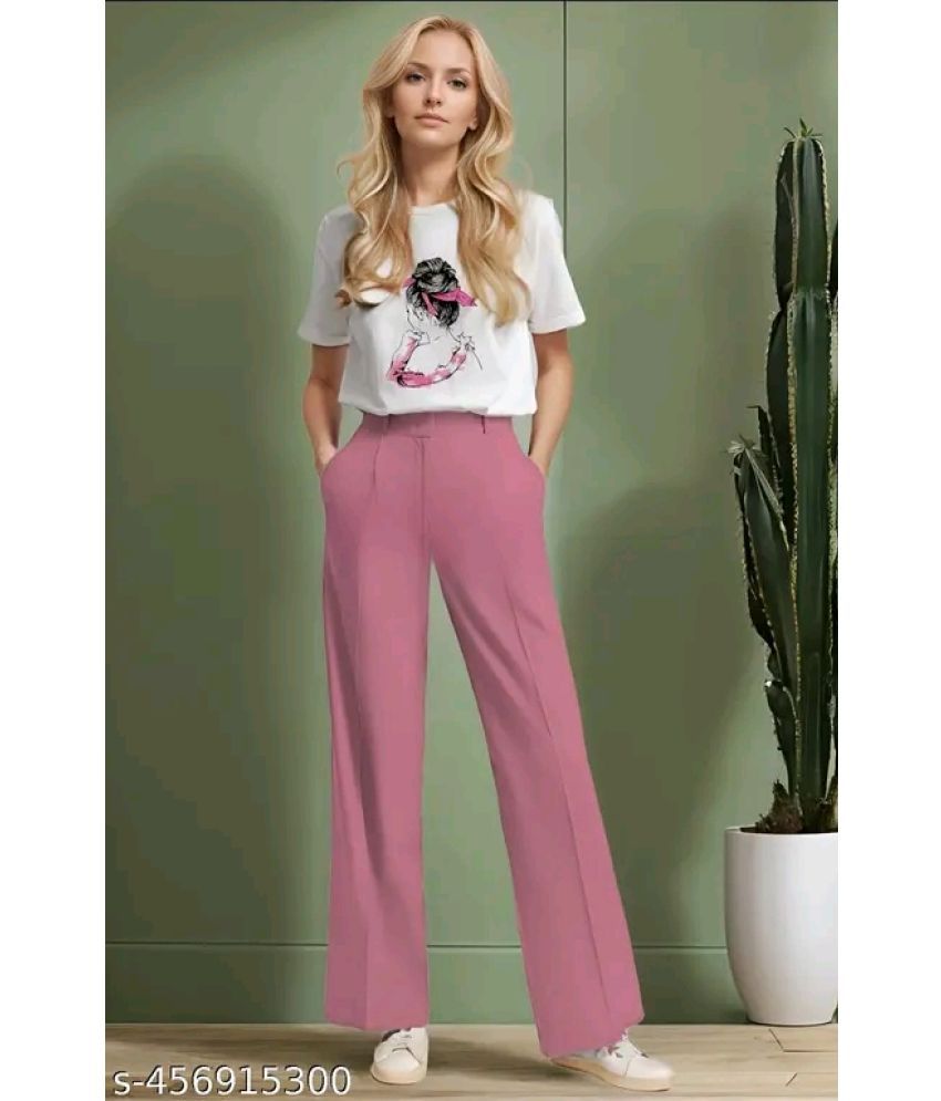     			Royals Iceburg Women T-Shirt Trouser Co-Ord Set ( Pack of 1 , Pink )