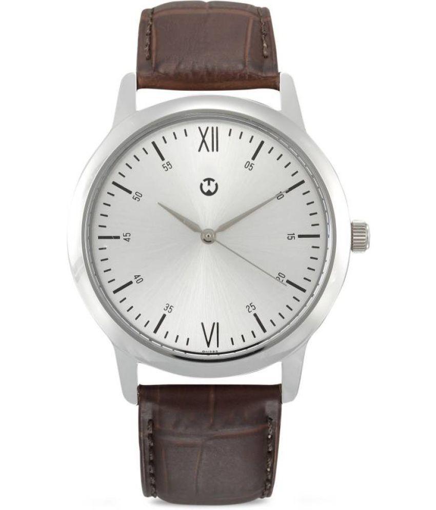     			Wizard Times Brown Leather Analog Men's Watch