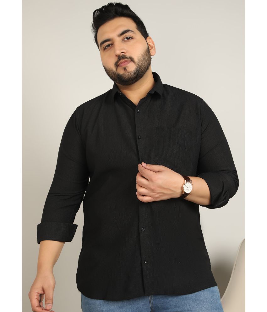     			adwynpeter 100% Cotton Regular Fit Solids Full Sleeves Men's Casual Shirt - Black ( Pack of 1 )