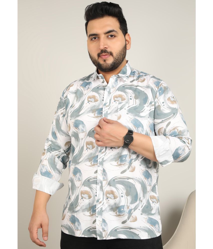     			adwynpeter 100% Cotton Regular Fit Printed Full Sleeves Men's Casual Shirt - White ( Pack of 1 )