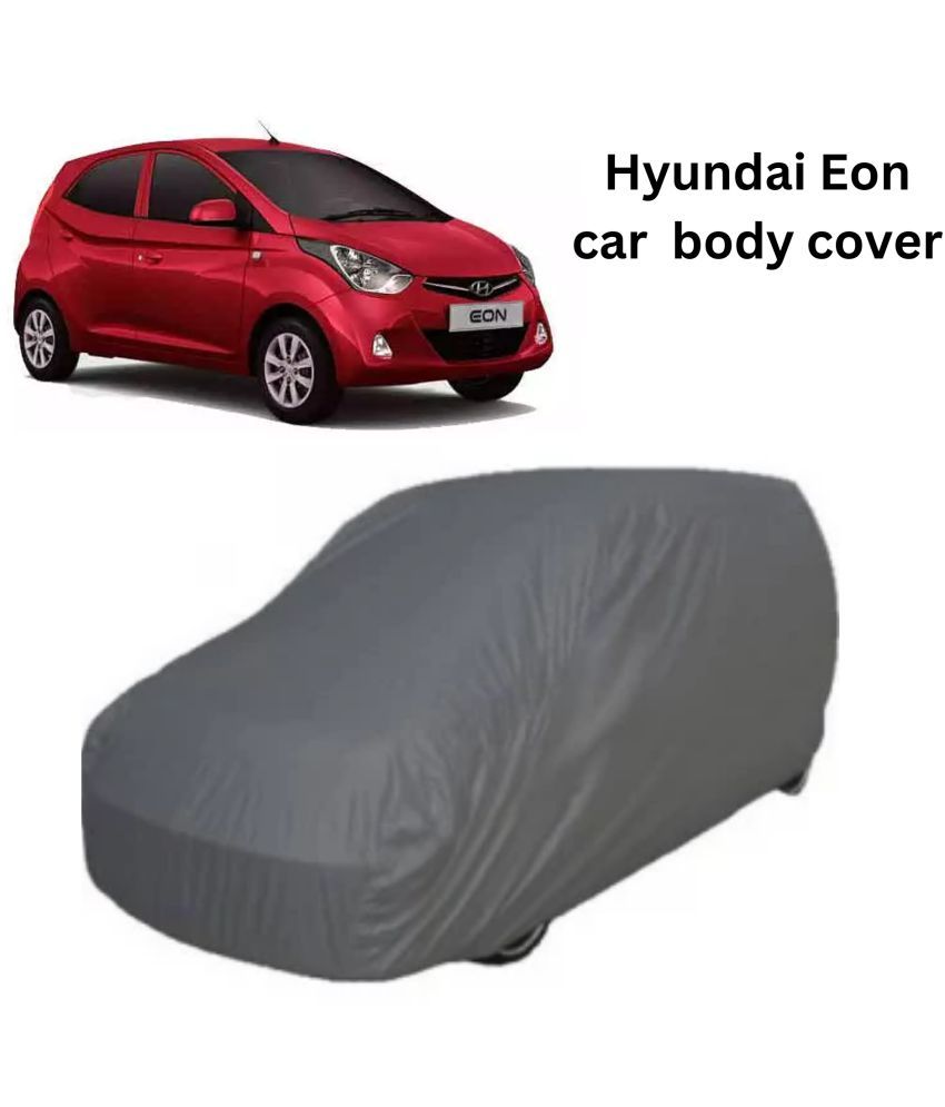     			AKSMIT Car Body Cover for Hyundai All Car Models Without Mirror Pocket ( Pack of 1 ) , Grey