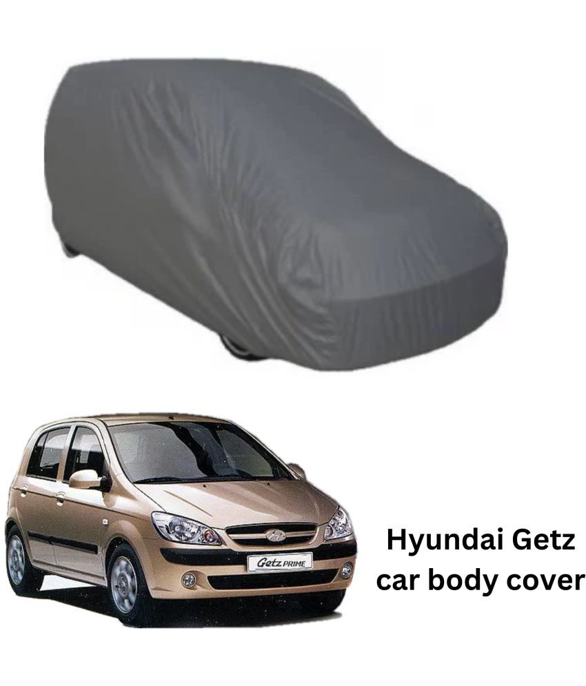     			AKSMIT Car Body Cover for Hyundai All Car Models Without Mirror Pocket ( Pack of 1 ) , Grey