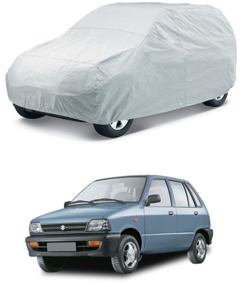     			AutoRetail Car Body Cover for Maruti Suzuki 800 [2000-2008] Without Mirror Pocket ( Pack of 1 ) , Silver