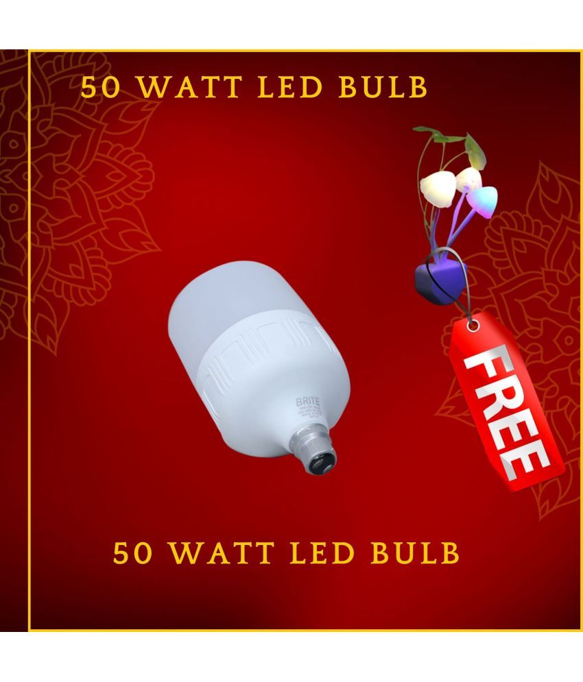     			Brite 50W Cool Day Light LED Bulb ( Pack of 2 )