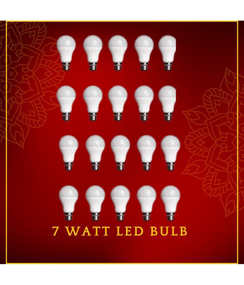     			Brite 7W Cool Day Light LED Bulb ( Pack of 20 )