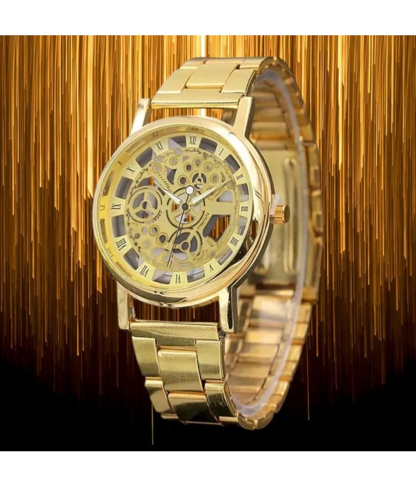     			DECLASSE Gold Metal Analog Men's Watch