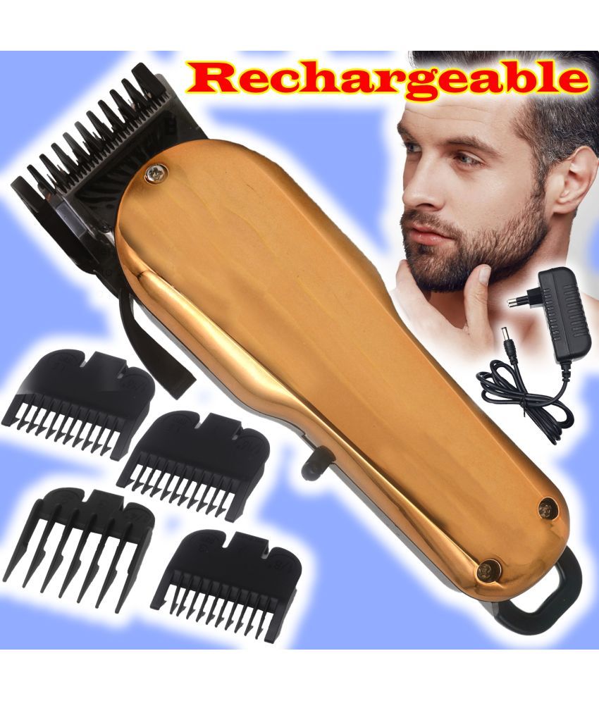     			JMALL Rechargeable Gold Cordless Beard Trimmer With 40 minutes Runtime