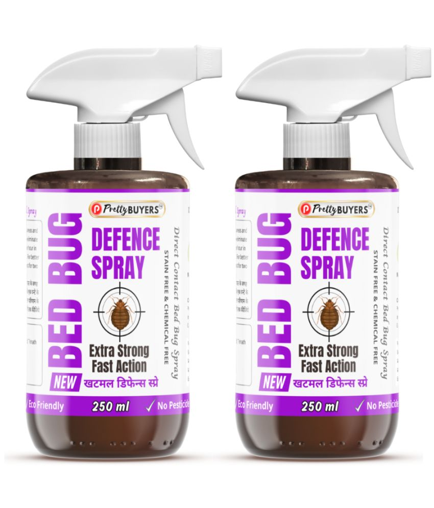     			PRETTYBUYERS Bed Bug Spray Natural Bedbug Repellent Pack of 2