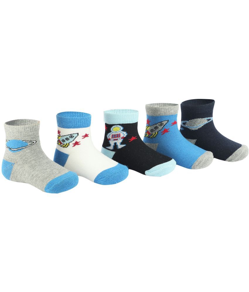     			PRIMESOX Pack of 5 Baby Boys Cotton Full Length Socks ( Multocolor 3 )