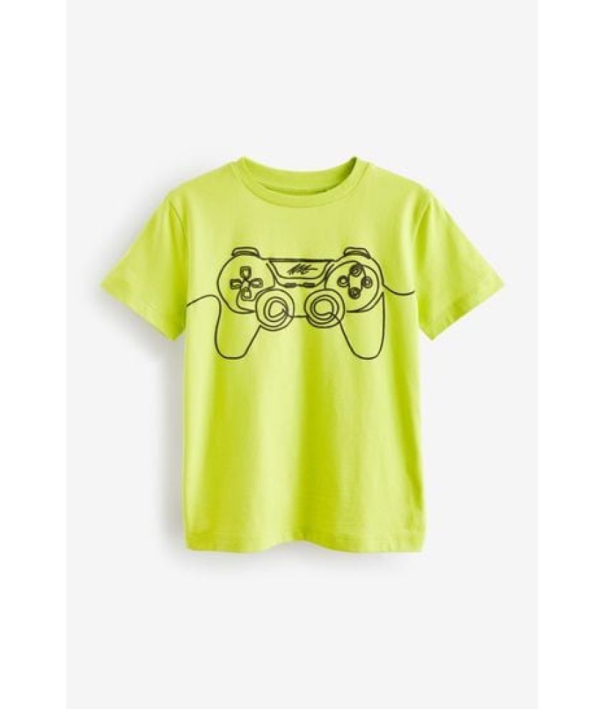     			Pink Angel Pack of 1 Boys Cotton T-Shirt ( Lime Green )