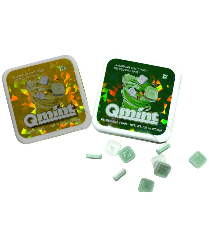     			Qmint Tangy Cirtus & Refreshing Paan Mint 0.2 gm Pack of 2