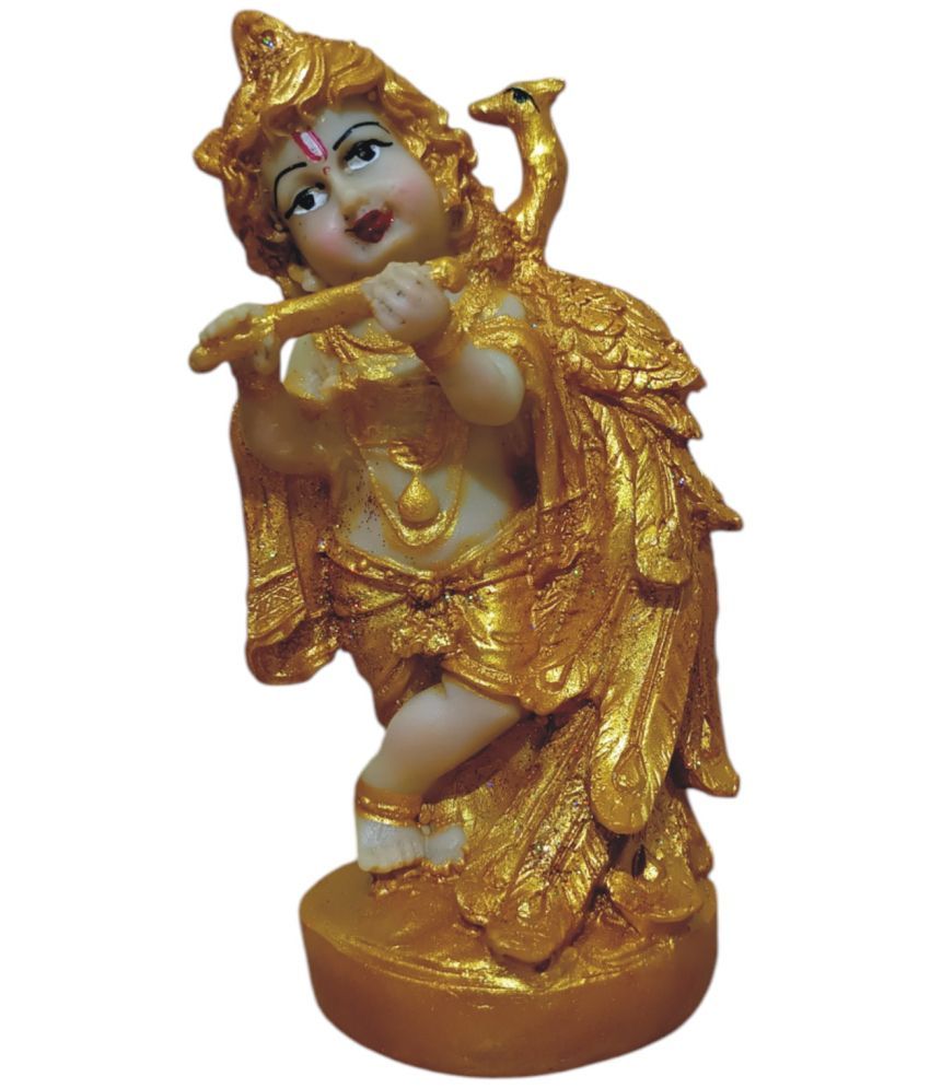     			WINSOME COLLECTION Polyresin Lord Krishna Idol ( 20 cm )