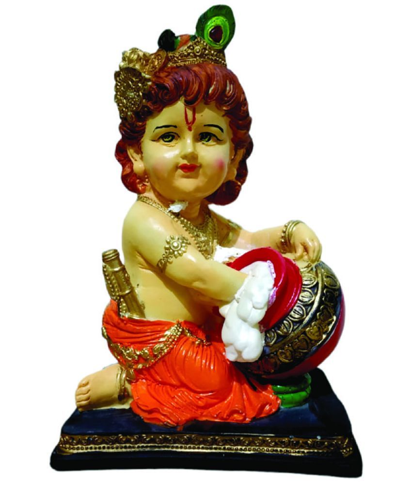     			WINSOME COLLECTION Polyresin Lord Krishna Idol ( 20 cm )