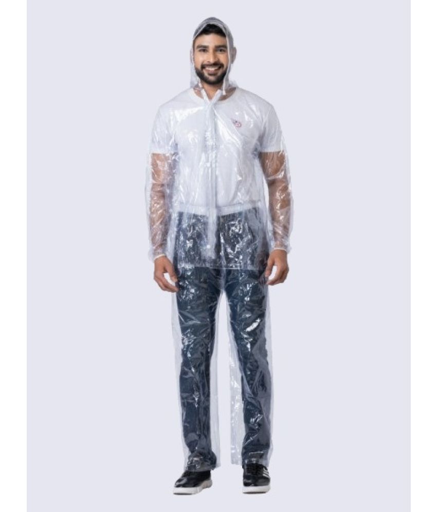     			powermerc White Polyester Men's Rain Suit ( Pack of 1 )