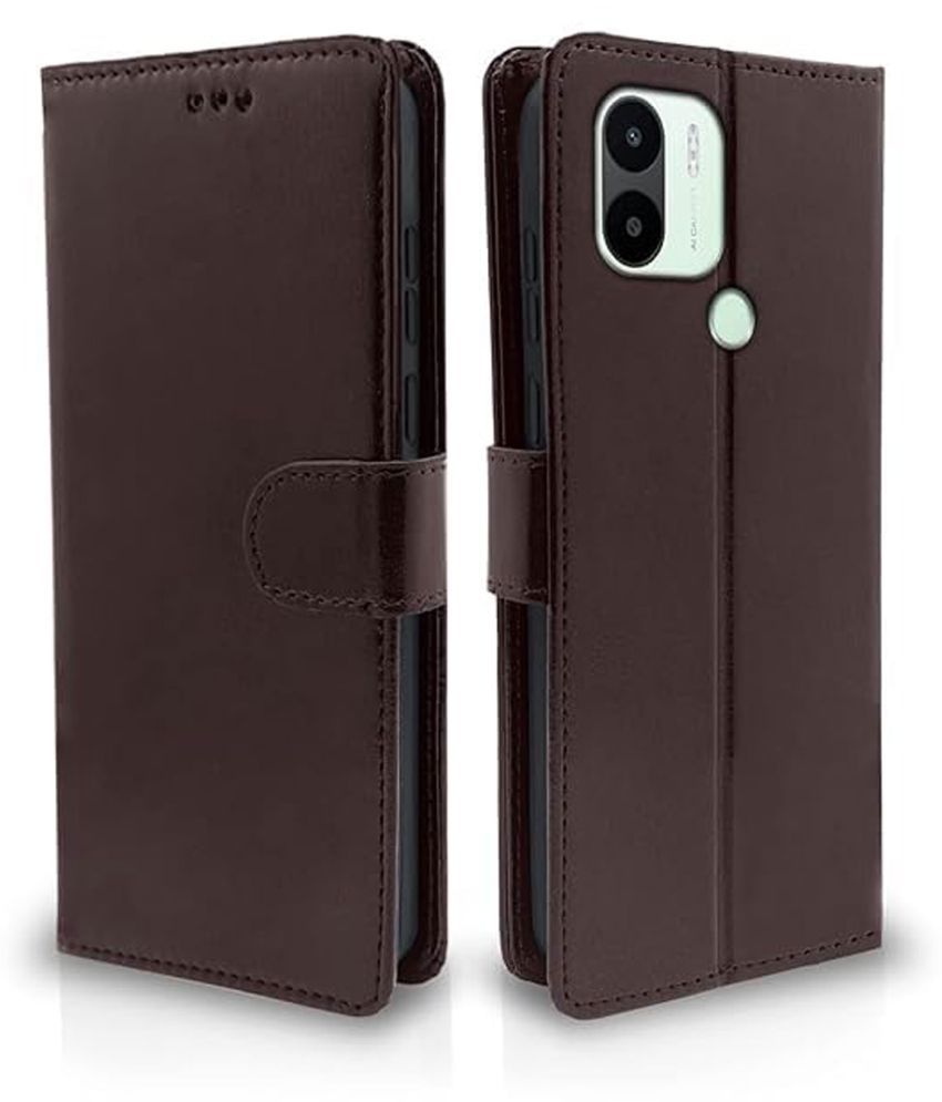     			Brampton Brown Flip Cover Artificial Leather Compatible For Xiaomi Mi A2 ( Pack of 1 )