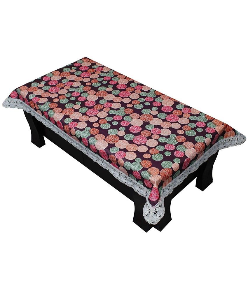     			CreadCraft Printed PVC 4 Seater Rectangle Table Cover ( 105 x 102 ) cm Pack of 1 Multicolor