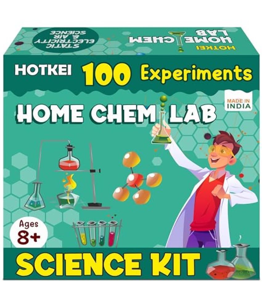     			HOTKEI Educational 100 Science Experiment Kit Games Gift Toys for Kids Boy Girl Ages 8 10 12 15 Year STEM Scientific Lab Kit Project Toy Birthday Gifts for Boys Girls Home Chem Lab Toy Science Kit