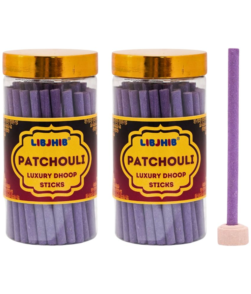     			Libjhib Incense Dhoop Sticks Patchouli 120 gm ( Pack of 2 )