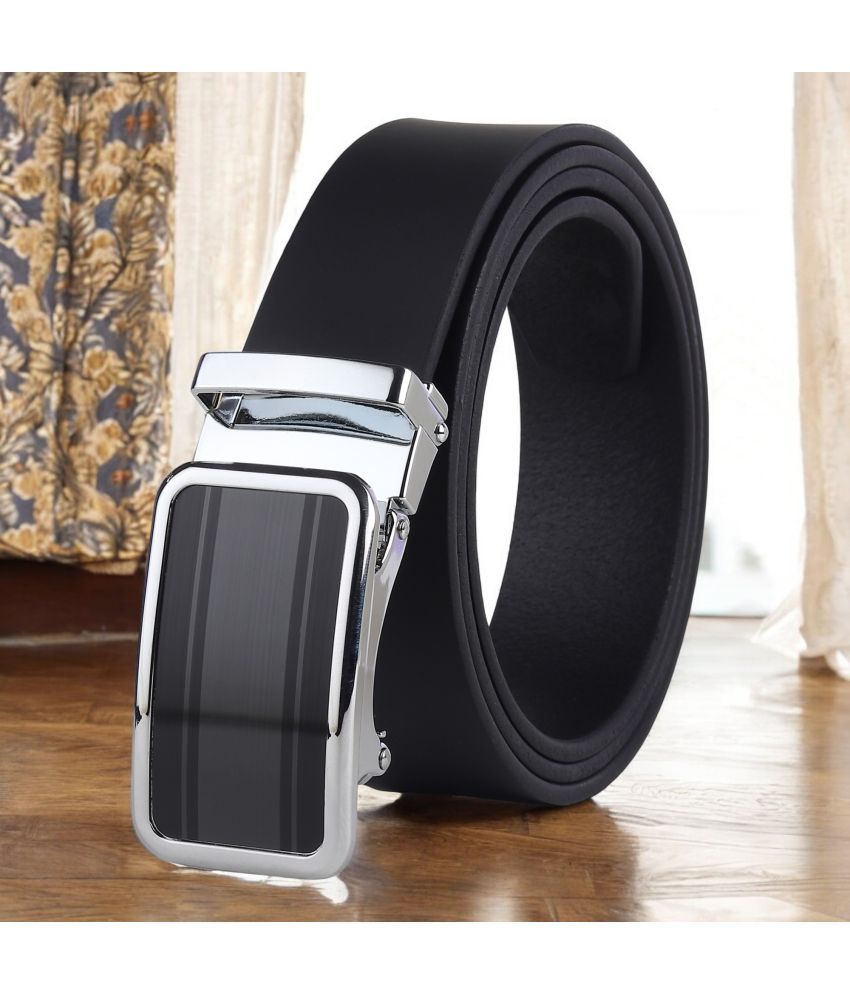     			SUNSHOPPING - Black 100% Leather Men's Formal Belt ( Pack of 1 )