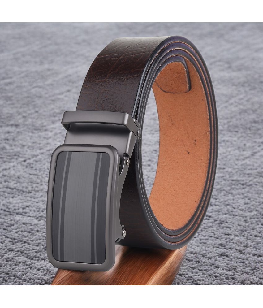     			SUNSHOPPING - Brown 100% Leather Men's Formal Belt ( Pack of 1 )