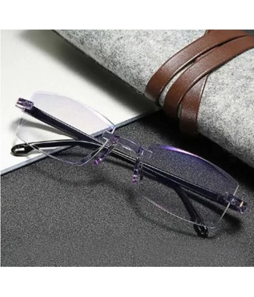     			THMT Square Rimless Reading Glasses