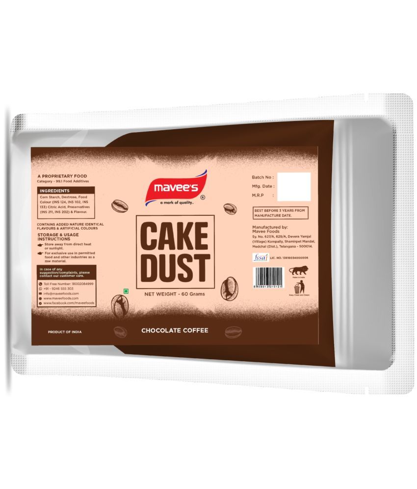     			mavee's Cake Dust Packet - Chocolate Coffe, Premium Colour Spray Decor 60 g