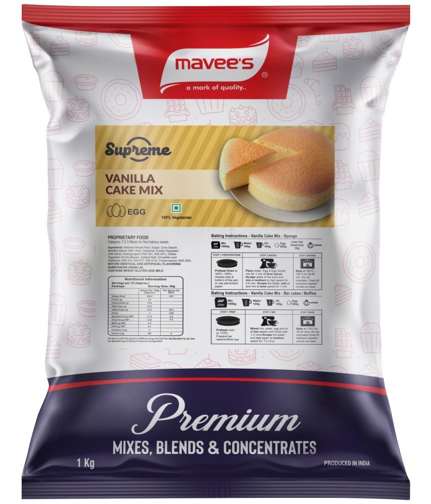     			mavee's Supreme - Vanilla Cake Mix Egg, Premium Baking solutions 1 kg