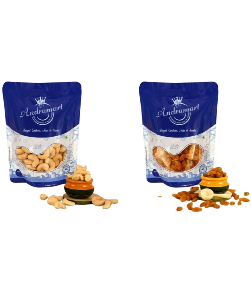     			ANDRA MART Mixed Nuts cashew with raison 500 gms Pack of 2