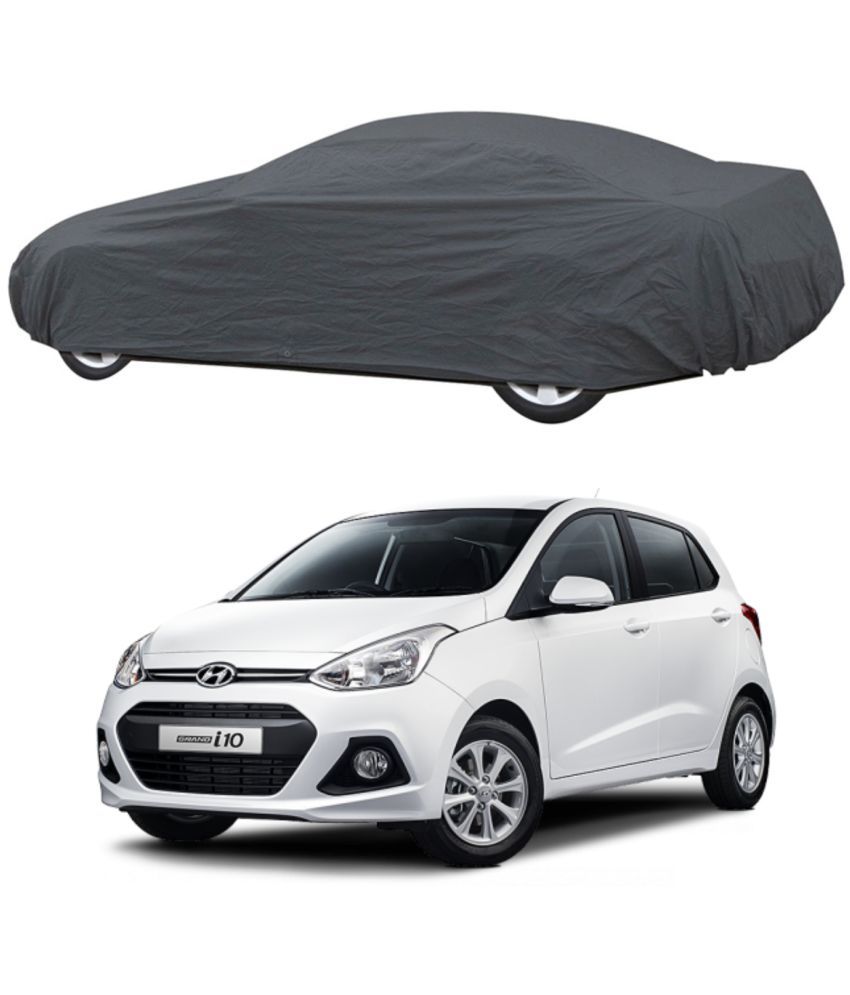     			AutoRetail Car Body Cover for Hyundai Grand i10 Without Mirror Pocket ( Pack of 1 ) , Grey