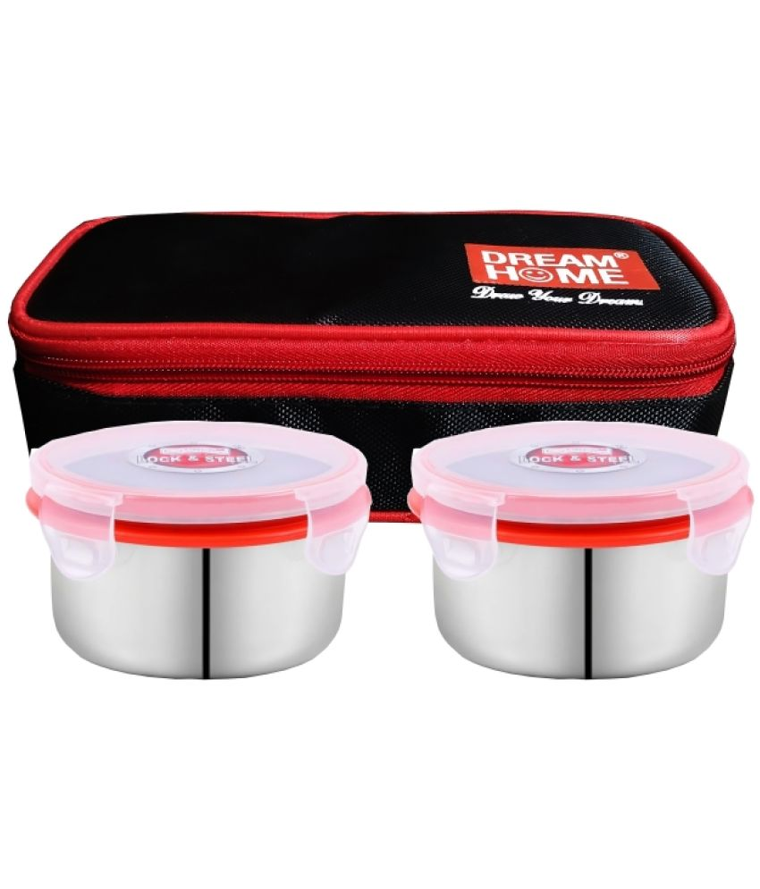     			Dream Home Fresh Bite Airtight Insulated Stainless Steel Lunch Box 2 - Container ( Pack of 1 )