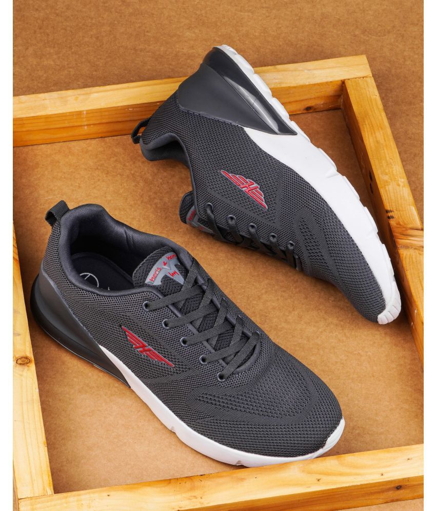     			Heris & Hemly HNH-7061_Dark Grey Dark Grey Men's Sports Running Shoes