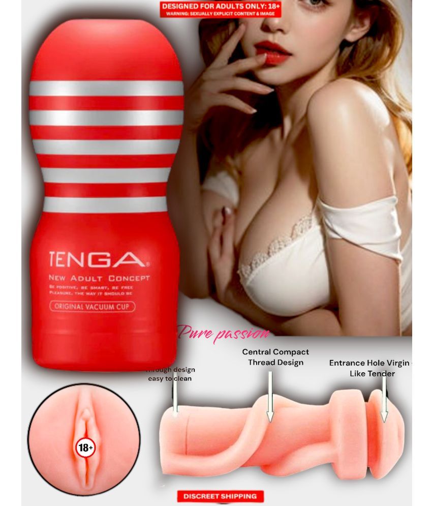     			Male Masturbator Sex Toy for Men Silicone Vagina Handjob Masturbation Tenga Cup Pocket Pussy Sleeve Flashlight for Men Orgasm with Free Lube – Bluemoon