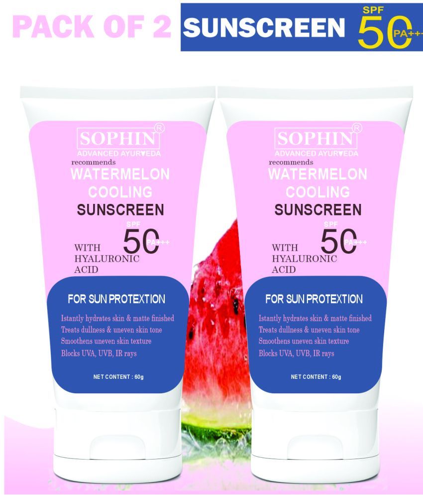     			SOPHIN SPF 50 Sunscreen Cream For All Skin Type ( Pack of 2 )