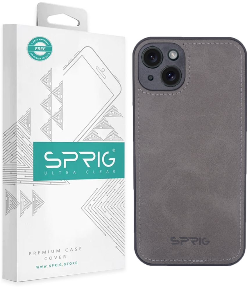     			Sprig Plain Cases Compatible For Leather Iphone 14 Plus ( Pack of 1 )