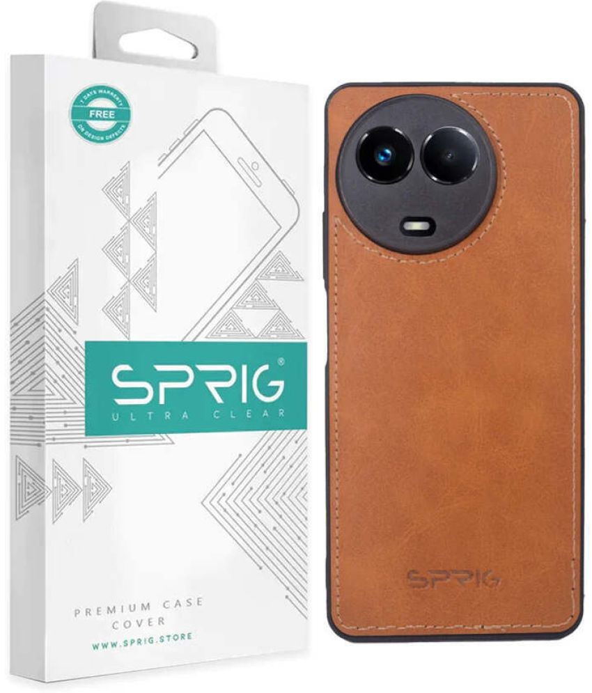     			Sprig Plain Cases Compatible For Leather Realme C67 5G ( Pack of 1 )