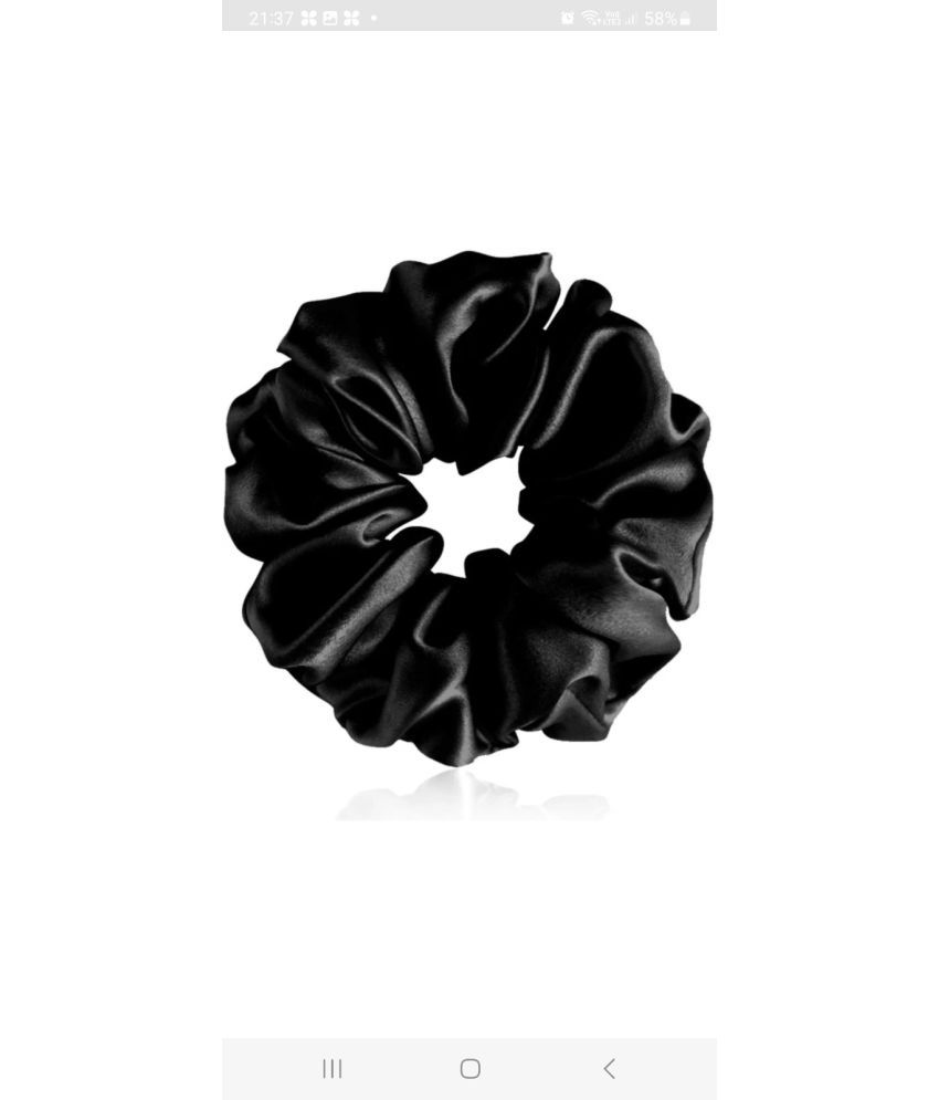     			SwamiMart Black Women's Scrunchie ( Pack of 6 )