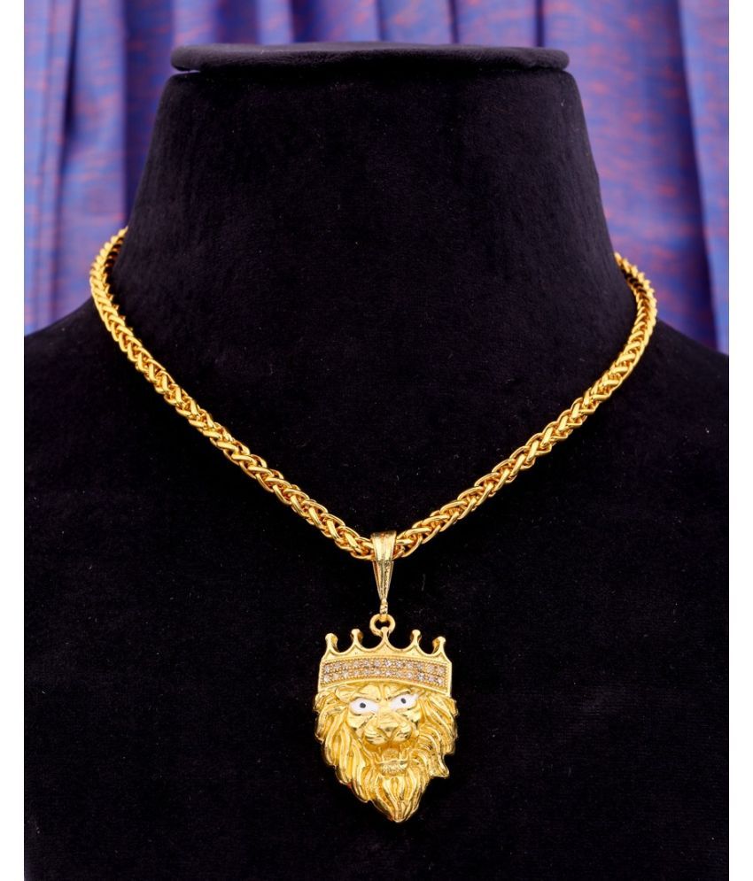     			Swastik Creation Gold Plated Chain ( Set of 1 )