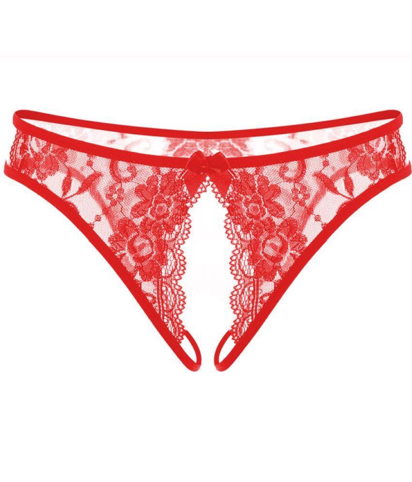     			Talgo Pack of 1 Poly Crepe Thongs For Women ( Red )