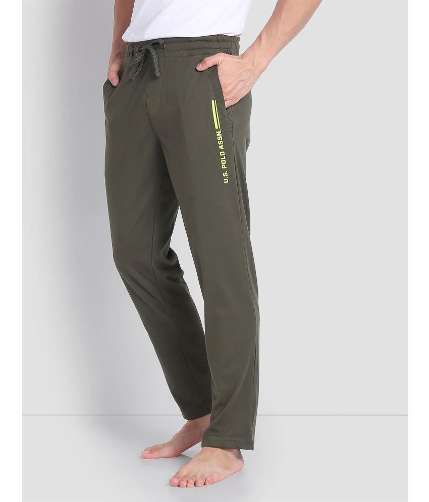     			U.S. Polo Assn. Green Cotton Blend Men's Trackpants ( Pack of 1 )