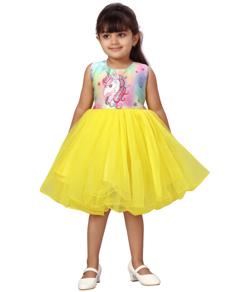     			Aarika Nylon Frock For Girls ( Pack of 1 , Yellow )