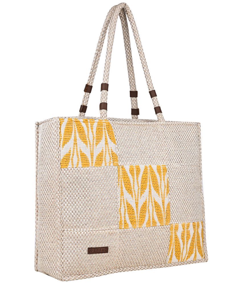     			ENSAC Tote Bag Cotton Set of 1 ( Yellow )