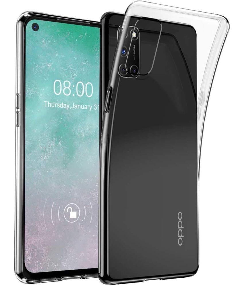     			Kosher Traders Plain Cases Compatible For Silicon OPPO A52 ( )