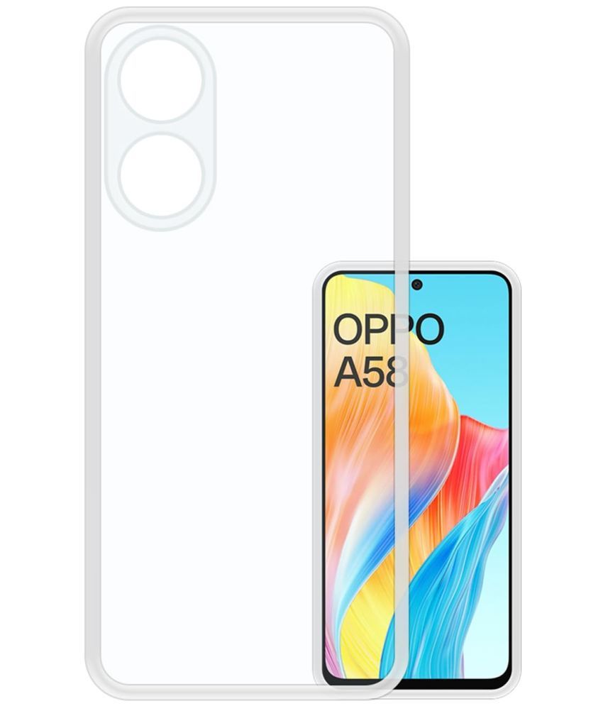     			Kosher Traders Plain Cases Compatible For Silicon OPPO A58 4G ( )