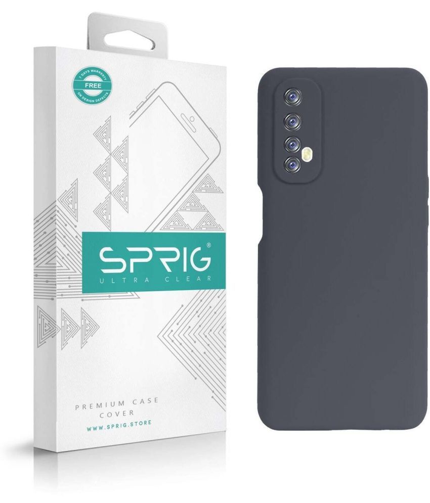     			Sprig Plain Cases Compatible For Silicon Realme 7 ( Pack of 1 )