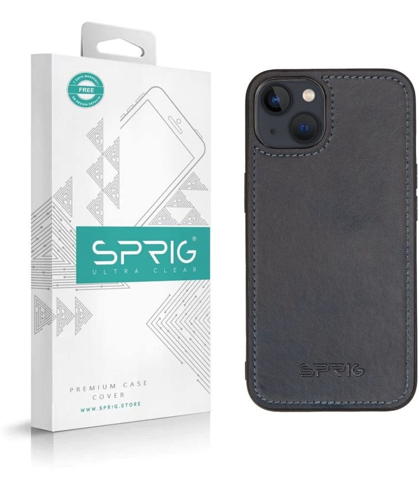     			Sprig Plain Cases Compatible For Leather Iphone 14 ( Pack of 1 )