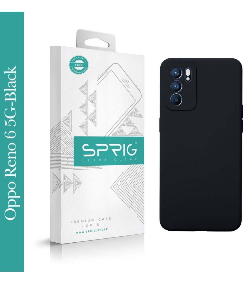     			Sprig Plain Cases Compatible For Silicon Oppo Reno 6 5G ( Pack of 1 )