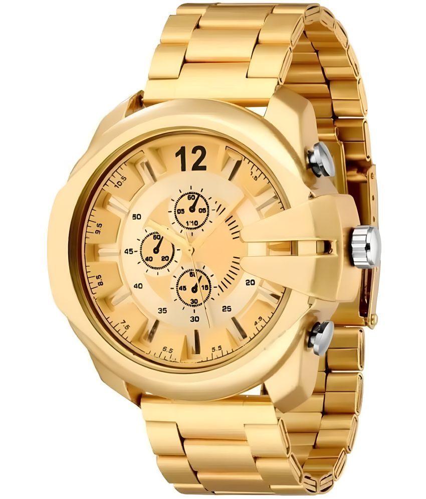     			Viser Gold Metal Analog Men's Watch