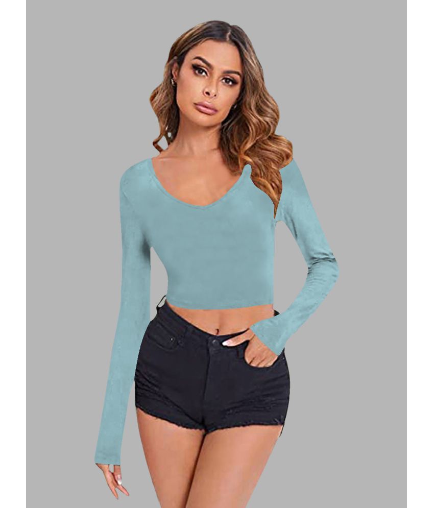     			Dream Beauty Fashion Teal Polyester Women's Regular Top ( Pack of 1 )